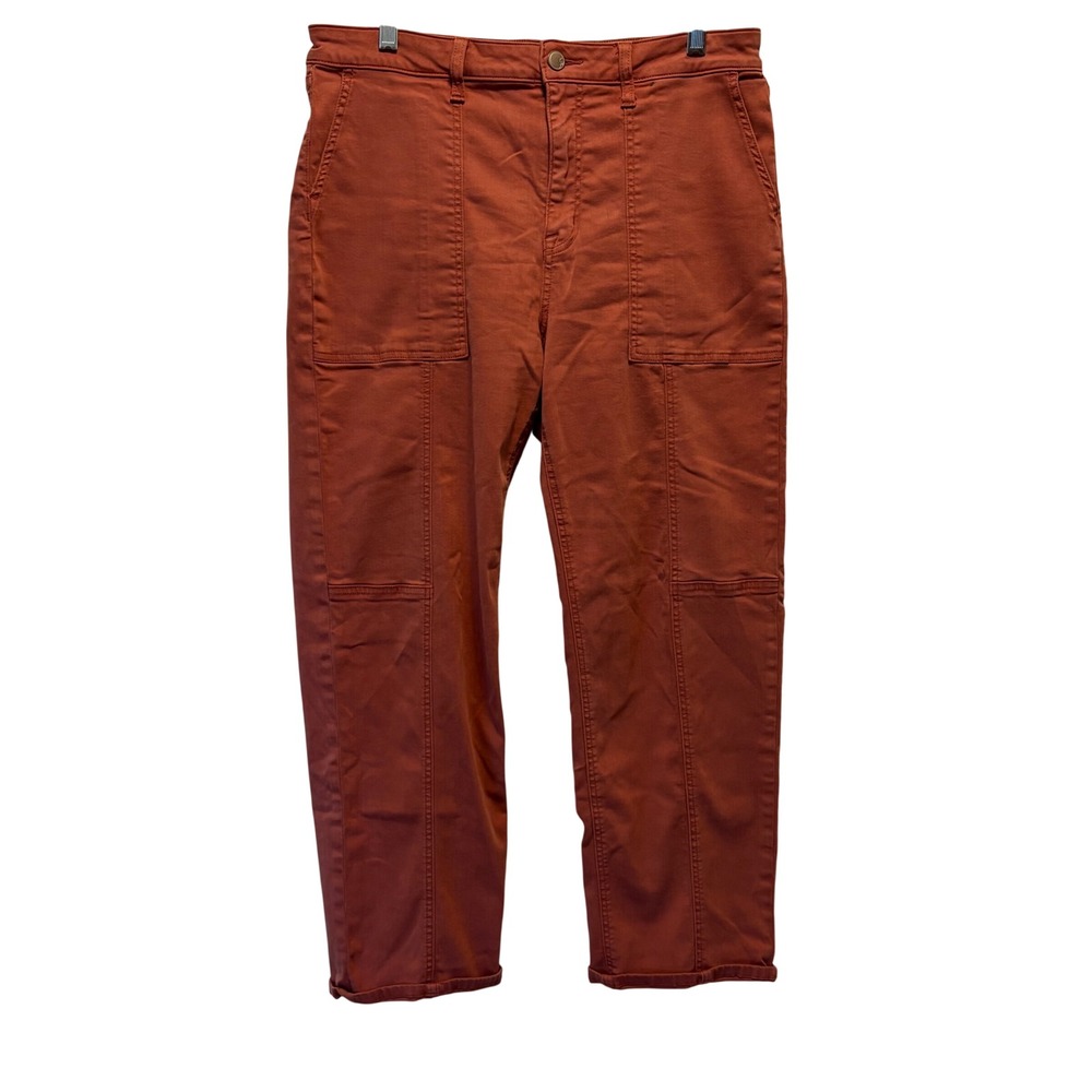 Cosmic Blue Love Terracotta Women's Size 31 Utility Straight Leg Pants - Picture 3 of 7